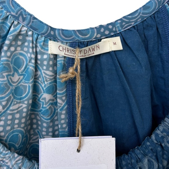 NWT Christy Dawn The Ambre Dress - Indigo Blues - Size Medium - Organic Cotton - Picture 11 of 16
